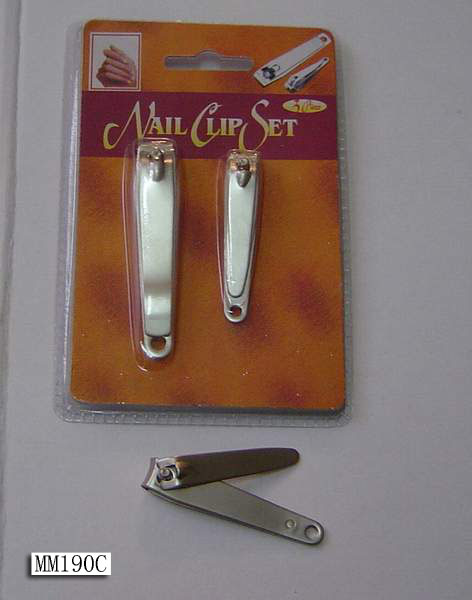 2PC NAIL CLIPPER PEARL FACE