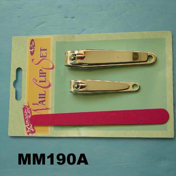 2PCS NAIL CLIPPER & NAIL FILE B/C